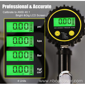 LED Light Digital Tire Inflator gauge